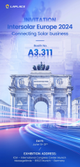 拉普拉斯即将亮相2024年德国慕尼黑太阳能光伏展览会